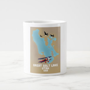 Great Salt Lake, Utah Reiseplakat Jumbo-Tasse