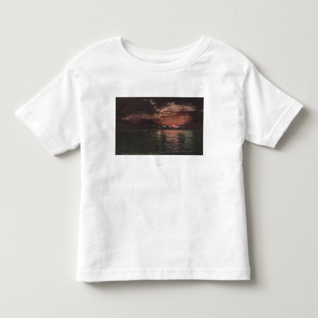 Great Salt Lake, UTSunset Szene auf See-Ansicht Kleinkind T-shirt (Vorderseite)