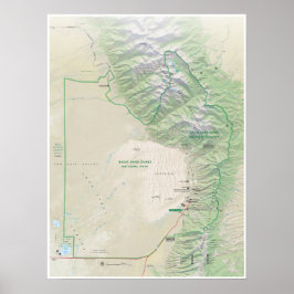 Great Sand Dunes (Colorado) Kartenposter Poster