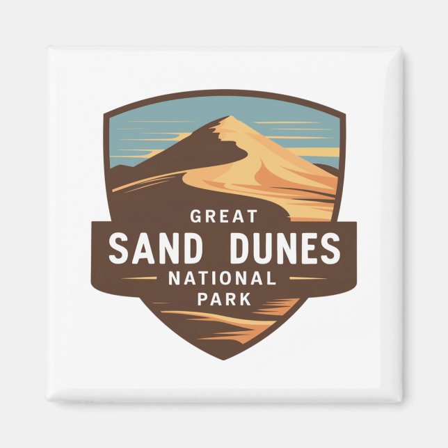 Great Sand Dunes National Park Abzeichen Magnet (Vorne)