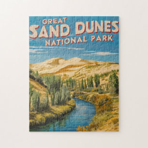 Great Sand Dunes National Park Retro-Reise-Kunst