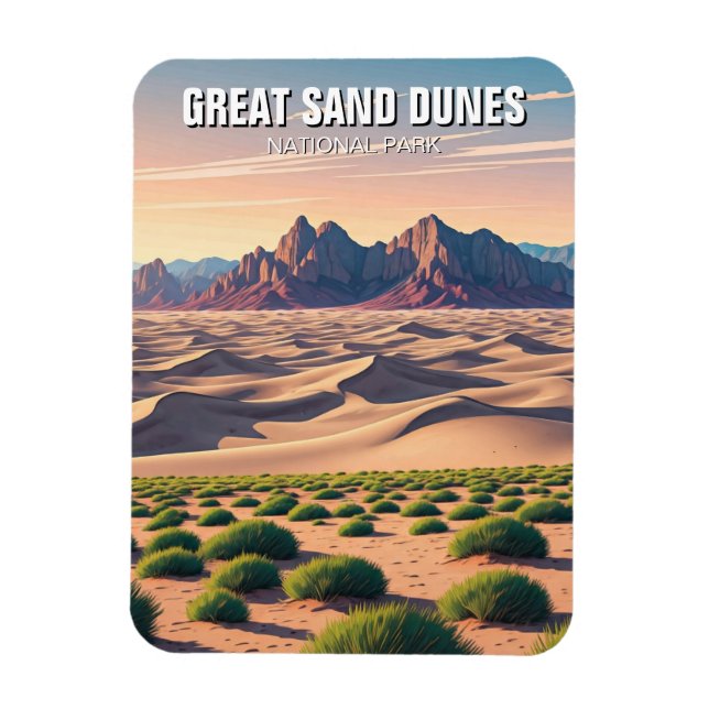 Great Sand Dunes Nationalpark Colorado Magnet (Vertikal)