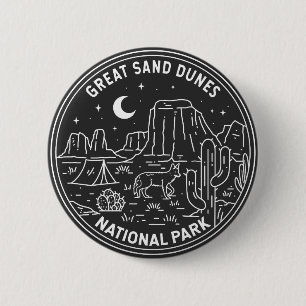 Great Sand Dunes Nationalpark Colorado Monoline Button