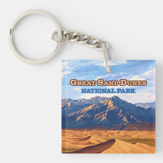 Great Sand Dunes Nationalpark Colorado Schlüsselanhänger (Vorderseite)