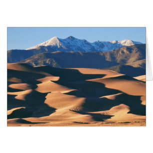 Great Sand Dunes NP bei Sonnenuntergang Blank Card
