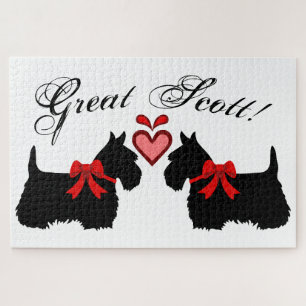 "Great Scott !", Scottish Terrier dog/red heart