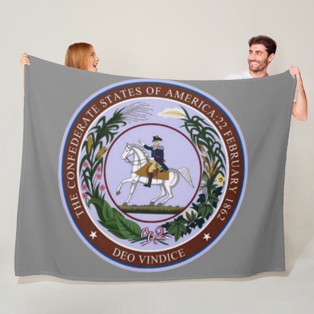 GREAT SEAL of the CONFEDERACY Fleecedecke (Beispiel)