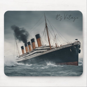 Great Ship Titanic on Ocean Classic Mousepad