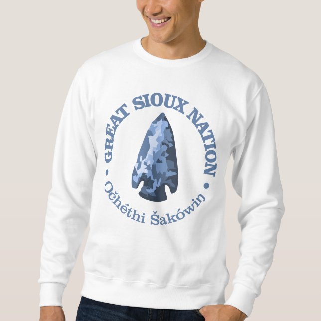 Great Sioux Nation (Pfeilspitzen) Sweatshirt (Vorderseite)