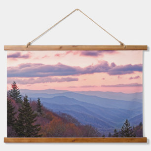 Great Smoky Mountain National Park Wandteppich Mit Holzrahmen