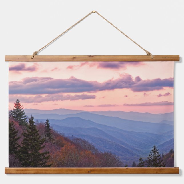 Great Smoky Mountain National Park Wandteppich Mit Holzrahmen (Vorne)