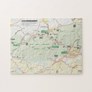 Great Smoky Mountains-Kartenpuzzlespiel