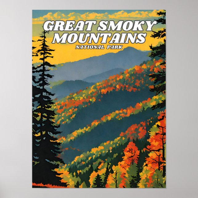 Great Smoky Mountains National Park Abbildung r Poster (Vorne)