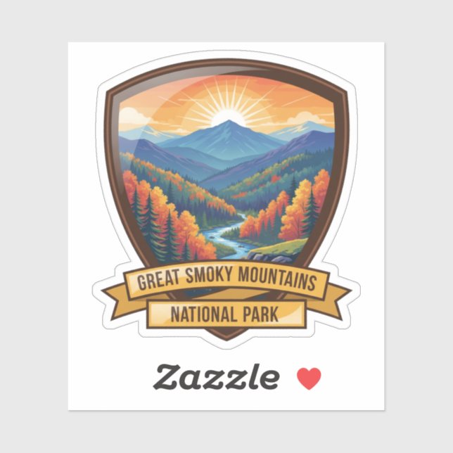 Great Smoky Mountains National Park Aufkleber (Blatt)