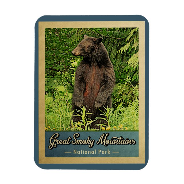 Great Smoky Mountains National Park Bären Magnet (Vertikal)