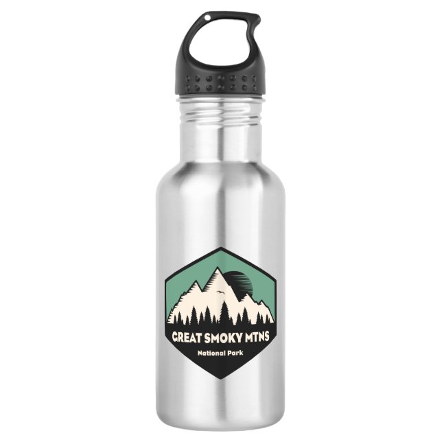Great Smoky Mountains National Park Edelstahlflasche (Vorderseite)