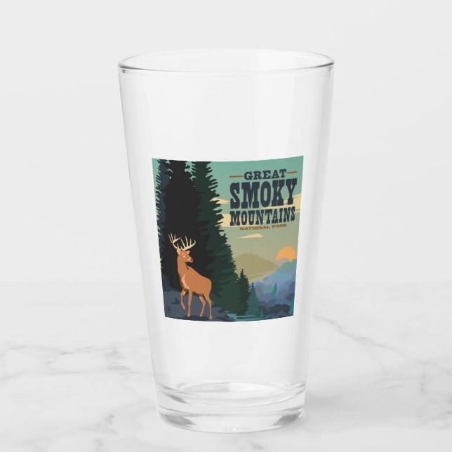 Great Smoky Mountains National Park Glas (Vorderseite)