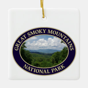 Great Smoky Mountains National Park in Tennessee Keramikornament