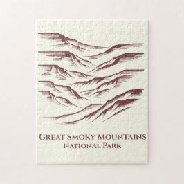 Great Smoky Mountains National Park Line Art: