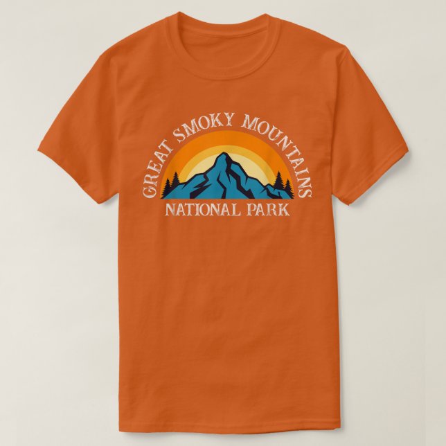 Great Smoky Mountains National Park North Carolina T-Shirt (Design vorne)