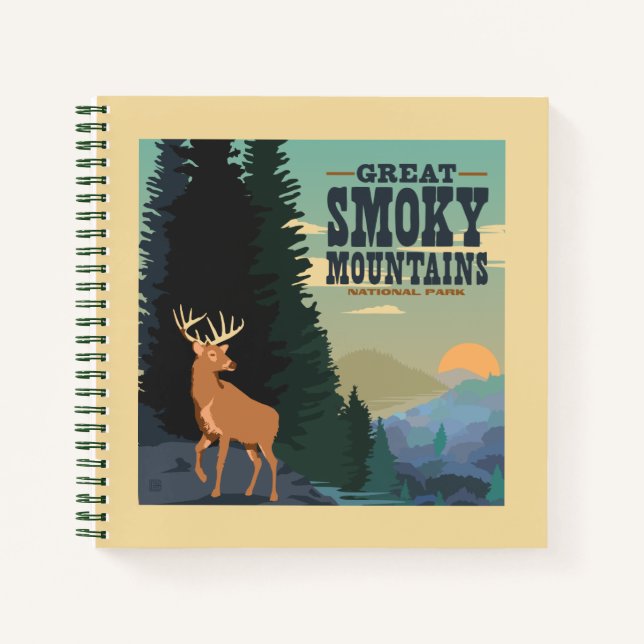Great Smoky Mountains National Park Notizbuch (Vorderseite)