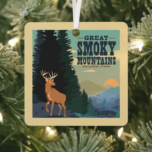 Great Smoky Mountains National Park Ornament Aus Metall (InSitu)
