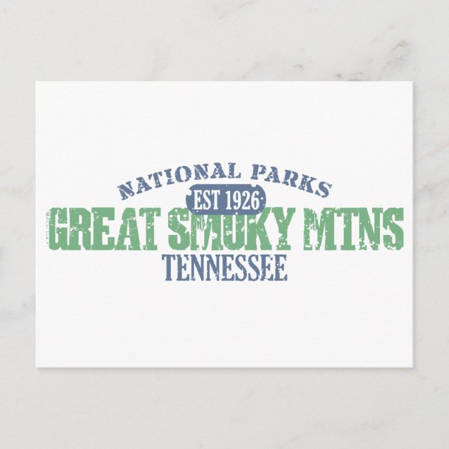 Great Smoky Mountains National Park Postkarte (Vorderseite)