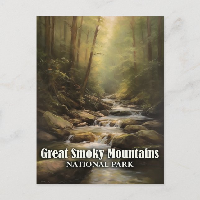 Great Smoky Mountains National Park Postkarte (Vorderseite)