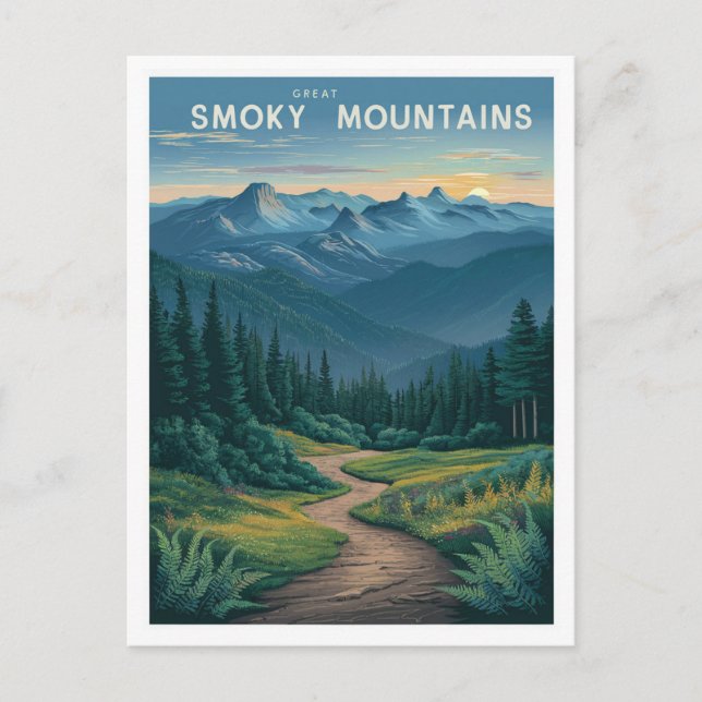 Great Smoky Mountains National Park Postkarte (Vorderseite)