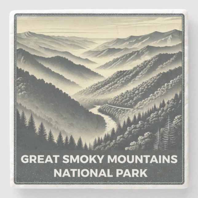 Great Smoky Mountains National Park Steinuntersetzer (Vorderseite)