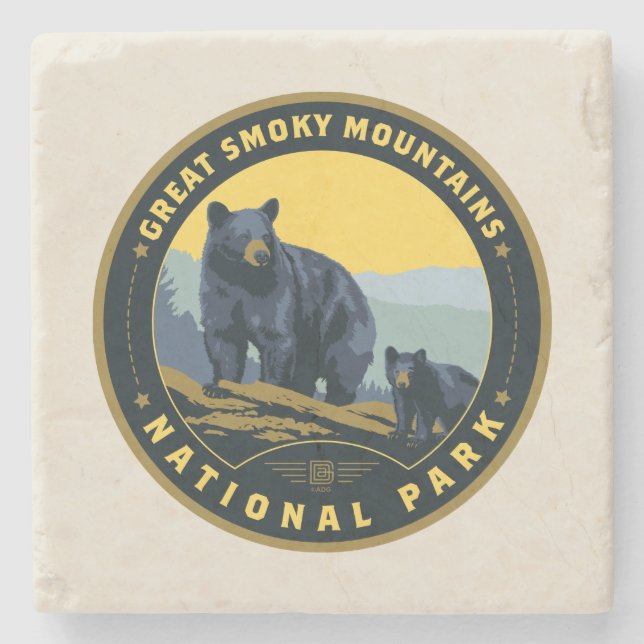 Great Smoky Mountains National Park Steinuntersetzer (Vorderseite)