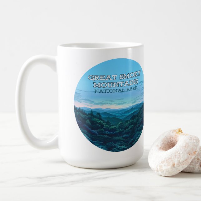 Great Smoky Mountains National Park Tennessee Kaffeetasse (Mit Donut)