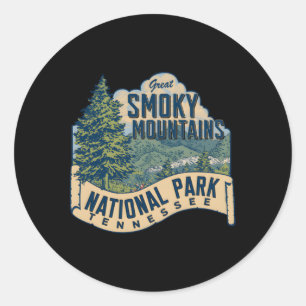 Great Smoky Mountains National Park Tennessee Runder Aufkleber