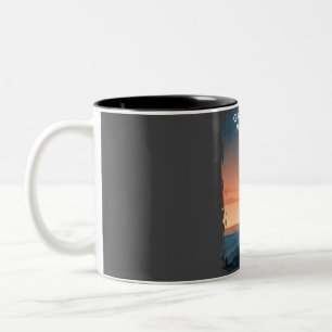 Great Smoky Mountains National Park Travel Poster Zweifarbige Tasse
