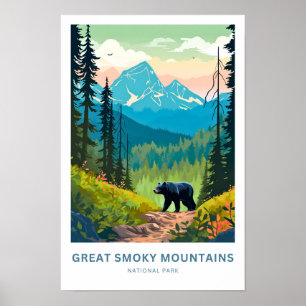 Great Smoky Mountains National Park Travel Print Poster