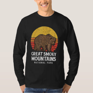 Great Smoky Mountains National Park Us Black Bars T-Shirt