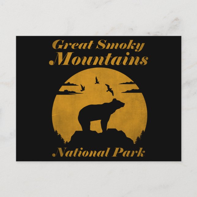 Great Smoky Mountains National Park Usa Bären Postkarte (Vorderseite)