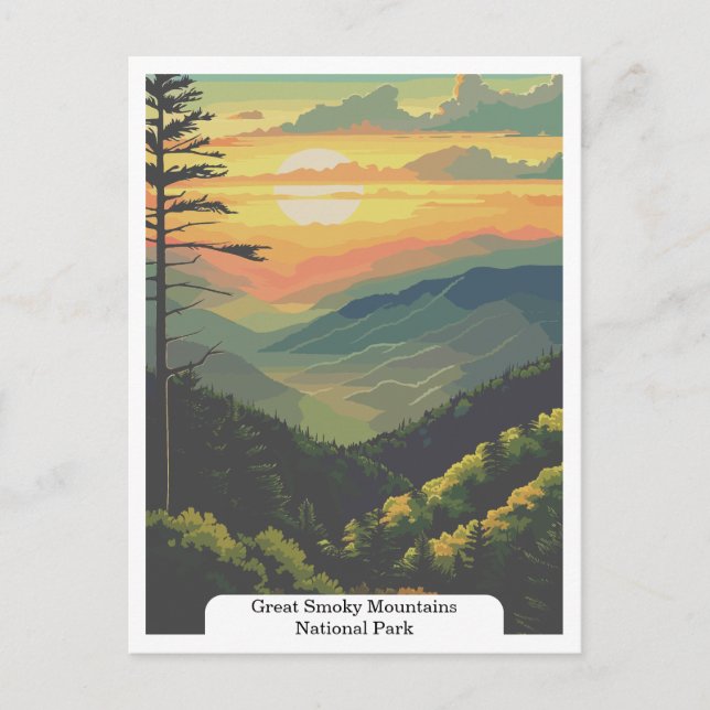 Great Smoky Mountains National Park, USA Postkarte (Vorderseite)