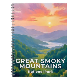 Great Smoky Mountains National Park Watercolor Notizblock
