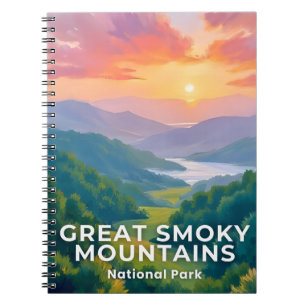 Great Smoky Mountains Nationalpark Aquarell Notizblock
