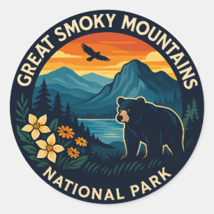 Great-Smoky-Mountains-Nationalpark Runder Aufkleber