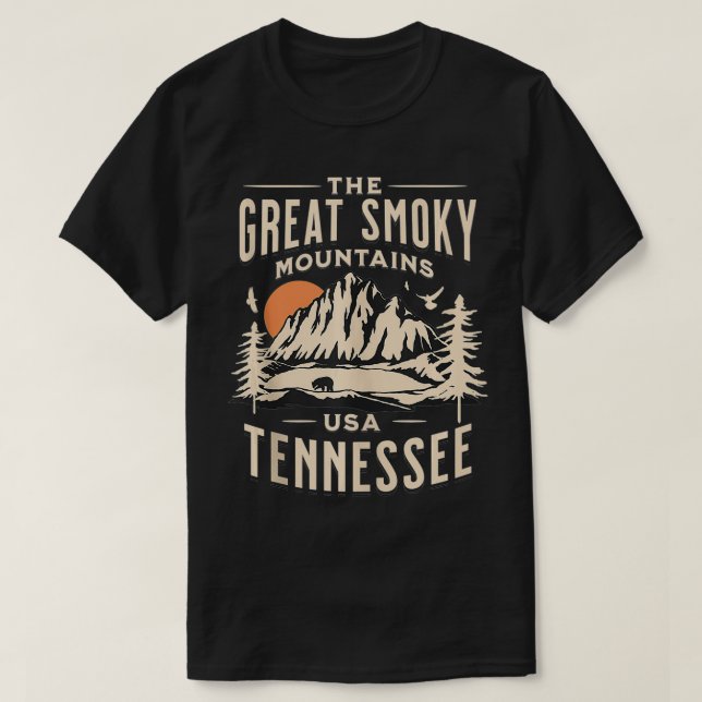 Great Smoky Mountains Nationalpark Tennessee Außen T-Shirt (Design vorne)