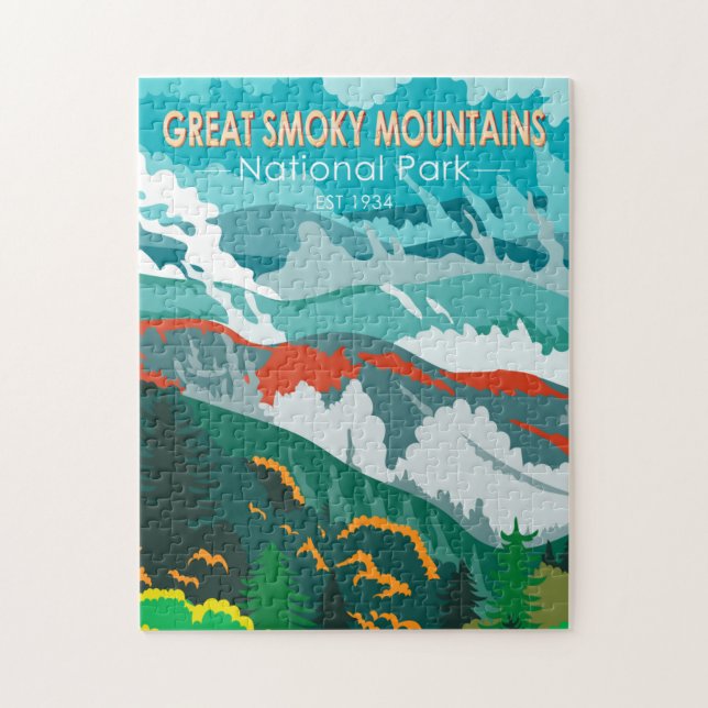 Great Smoky Mountains Nationalpark Vintag (Vertikal)
