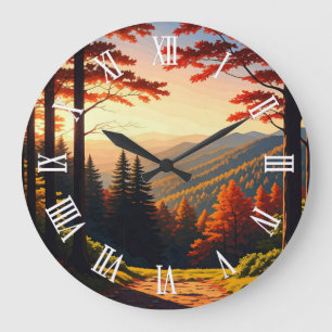 Great Smoky Mountains Souvenir Große Wanduhr