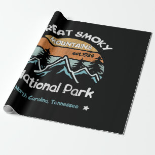 Great Smoky Mountains US National Park Camping Geschenkpapier