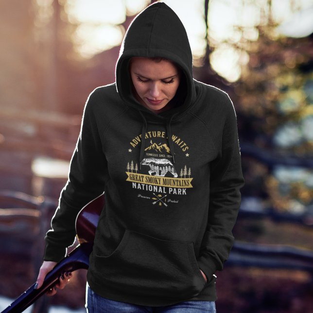 Great Smoky Mountains Vintage Landscape Hoodie (Von Creator hochgeladen)