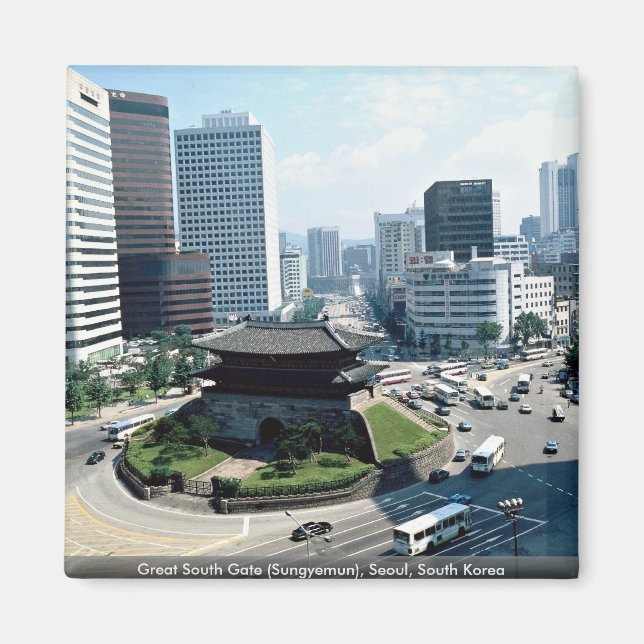 Great South Gate (Sungyemun), Seoul, Südkorea Magnet (Vorne)