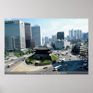 Great South Gate (Sungyemun), Seoul, Südkorea Poster