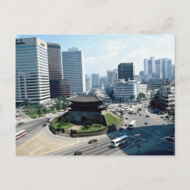 Great South Gate (Sungyemun), Seoul, Südkorea Postkarte (Vorderseite)