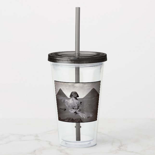 Great Sphinx & Giza Pyramids Necropolis Ägypten Acryltrinkbecher (Vorderseite)